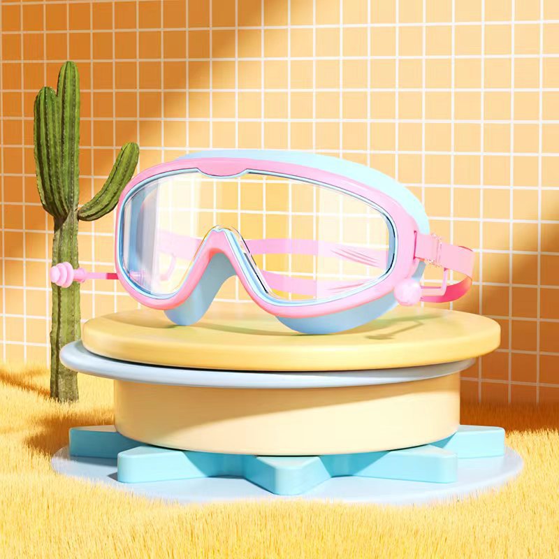 Masque de Natation Enfant — Lunettes Piscine Plage Anti-Buée