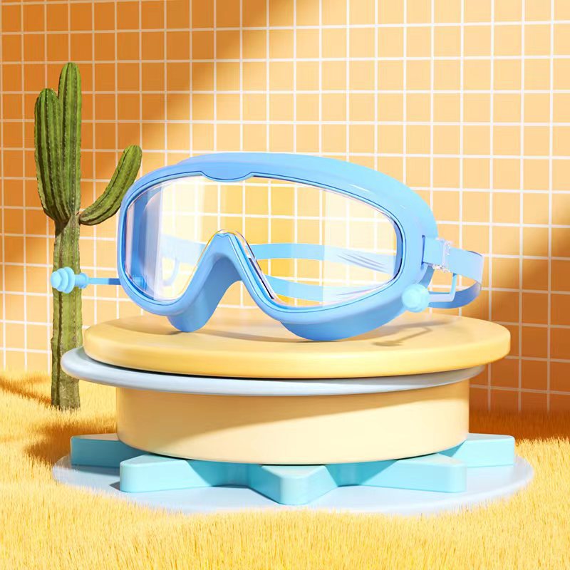 Masque de Natation Enfant — Lunettes Piscine Plage Anti-Buée