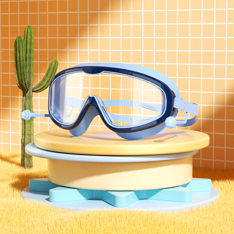 Masque de Natation Enfant — Lunettes Piscine Plage Anti-Buée