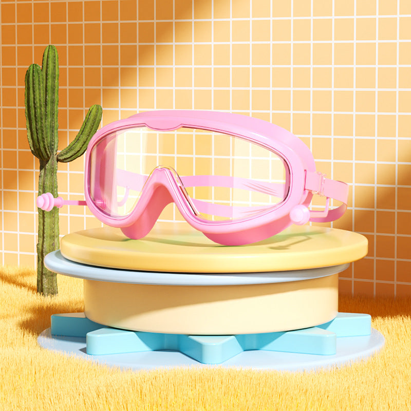 Masque de Natation Enfant — Lunettes Piscine Plage Anti-Buée