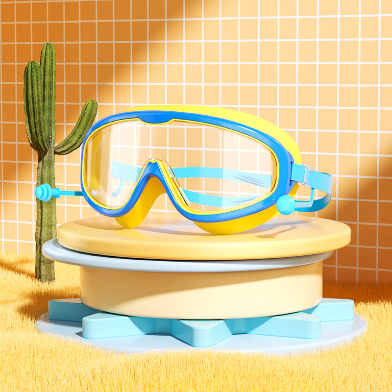 Masque de Natation Enfant — Lunettes Piscine Plage Anti-Buée