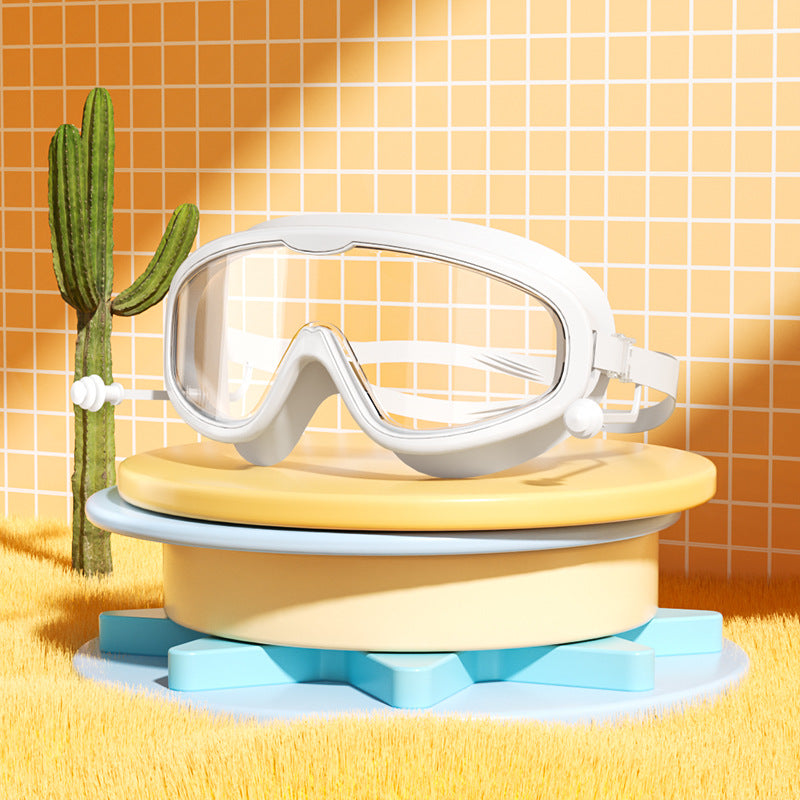 Masque de Natation Enfant — Lunettes Piscine Plage Anti-Buée